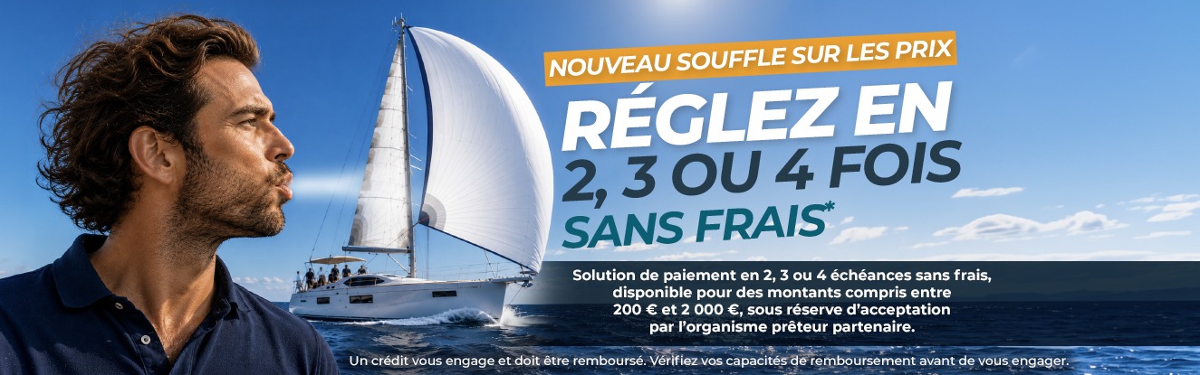 Paiement en 2, 3 ou 4 fois sans frais – Sea Horse Voilerie Cap d’Agde Sea Horse Voilerie Cap d’Agde propose le paiement en 2, 3 ou 4 fois sans frais pour vos projets de voilerie et sellerie nautique.